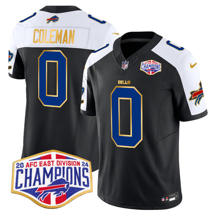 Men's Bills 2024 AFC East Division Champions Gold Trim Vapor Limited Jersey - All Stitched