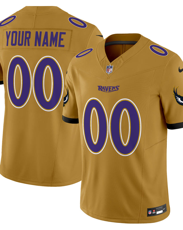 Ravens Special Vapor Limited Custom Jersey V2 - All Stitched
