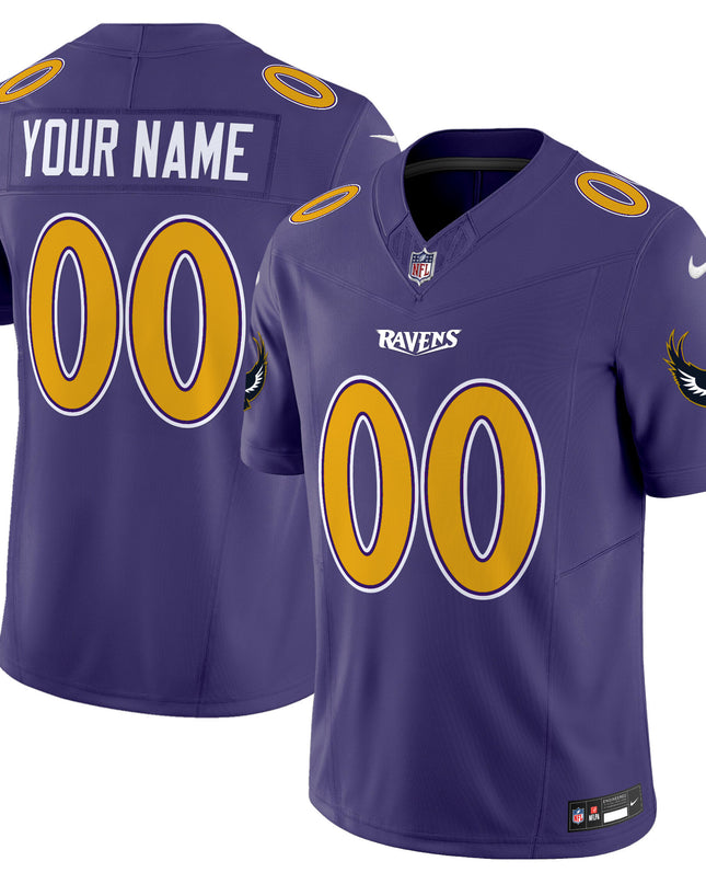 Ravens Special Vapor Limited Custom Jersey V2 - All Stitched