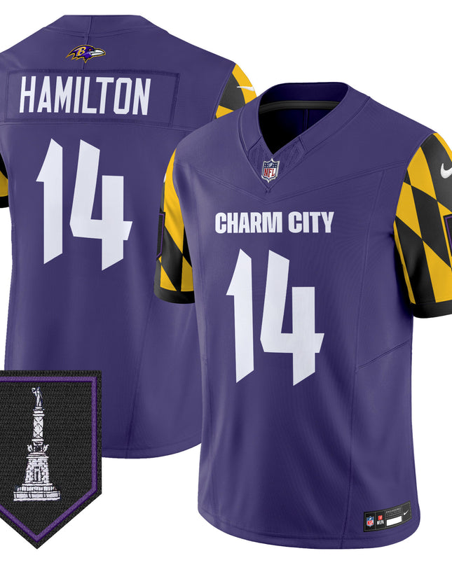 Men's Ravens City Edition Patch Vapor Limited Jersey - All Stitched