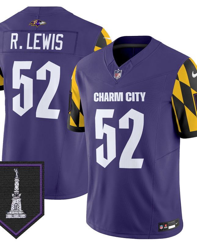 Men's Ravens City Edition Patch Vapor Limited Jersey - All Stitched