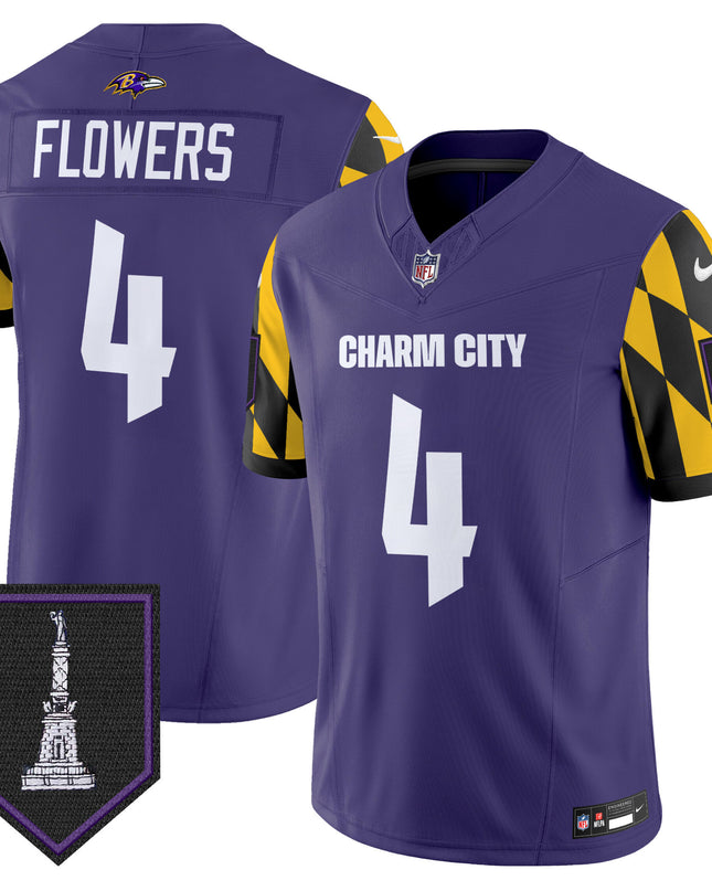 Men's Ravens City Edition Patch Vapor Limited Jersey - All Stitched