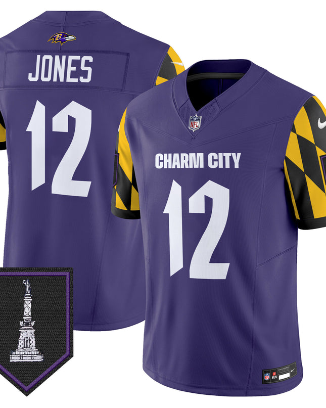 Men's Ravens City Edition Patch Vapor Limited Jersey - All Stitched