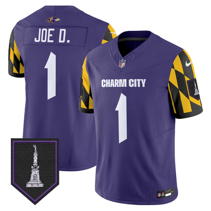 Men's Ravens City Edition Patch Vapor Limited Jersey - All Stitched