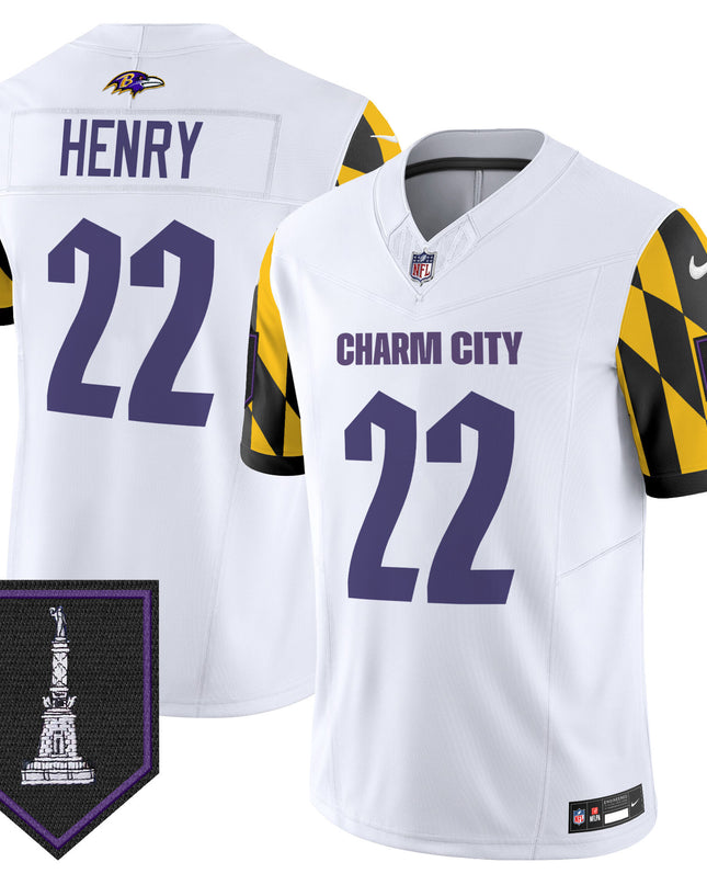 Men's Ravens City Edition Patch Vapor Limited Jersey - All Stitched