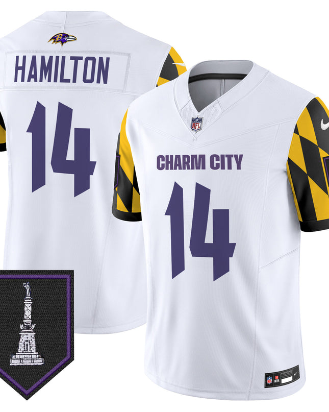 Men's Ravens City Edition Patch Vapor Limited Jersey - All Stitched