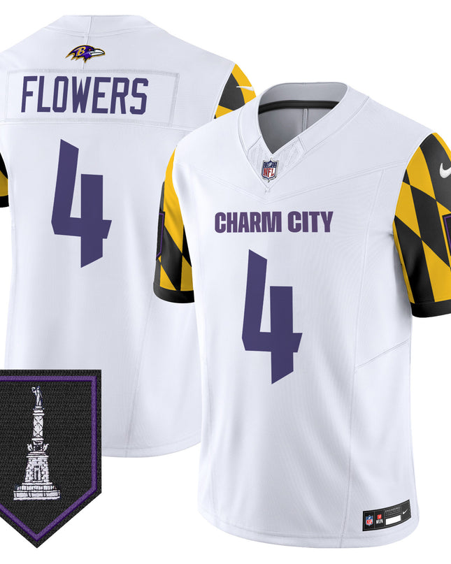 Men's Ravens City Edition Patch Vapor Limited Jersey - All Stitched