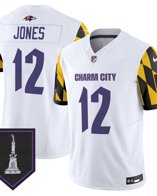 Men's Ravens City Edition Patch Vapor Limited Jersey - All Stitched