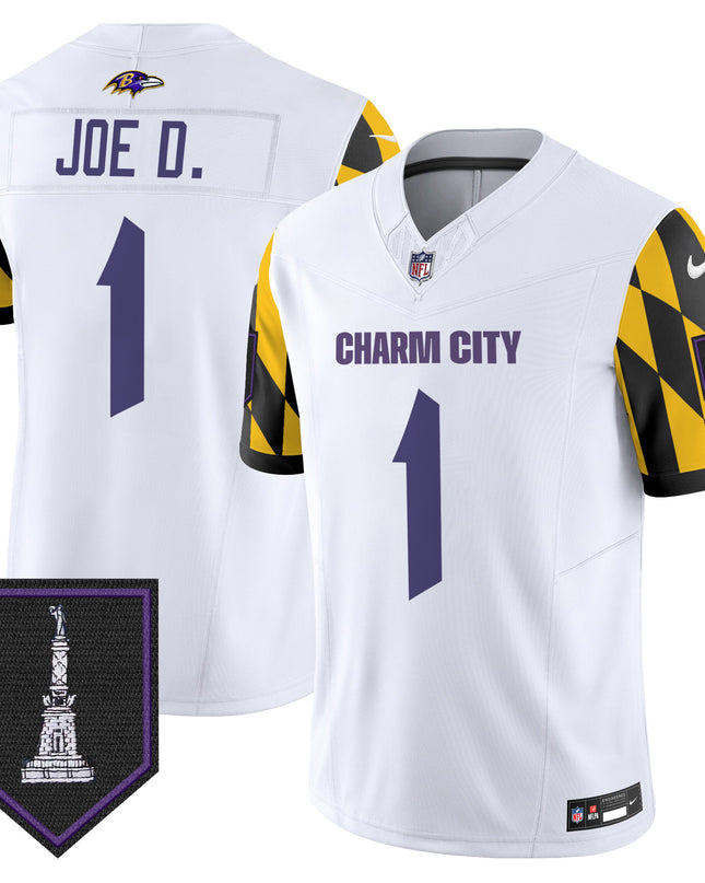 Men's Ravens City Edition Patch Vapor Limited Jersey - All Stitched