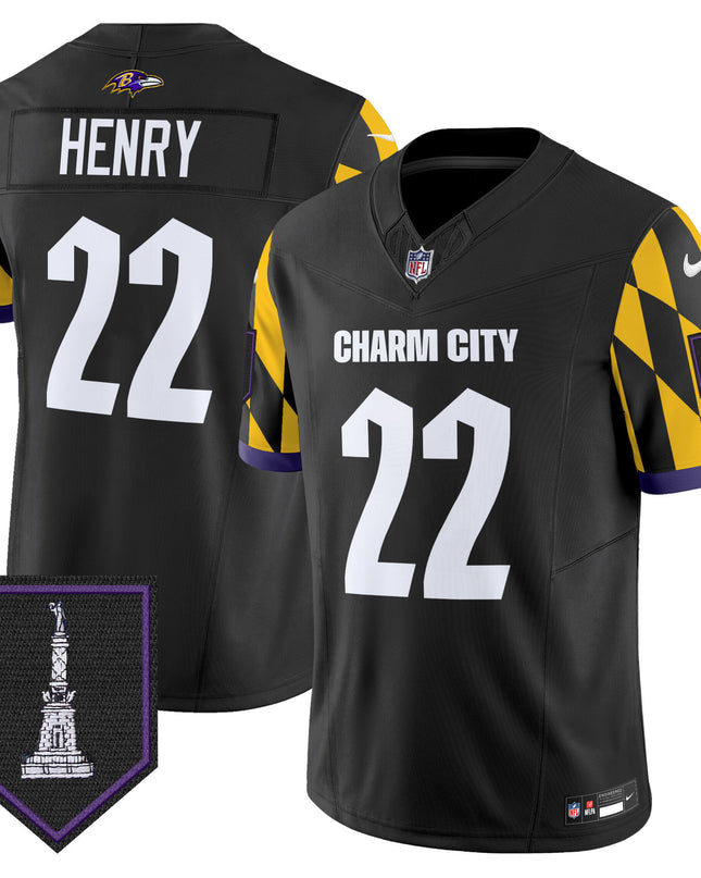 Men's Ravens City Edition Patch Vapor Limited Jersey - All Stitched
