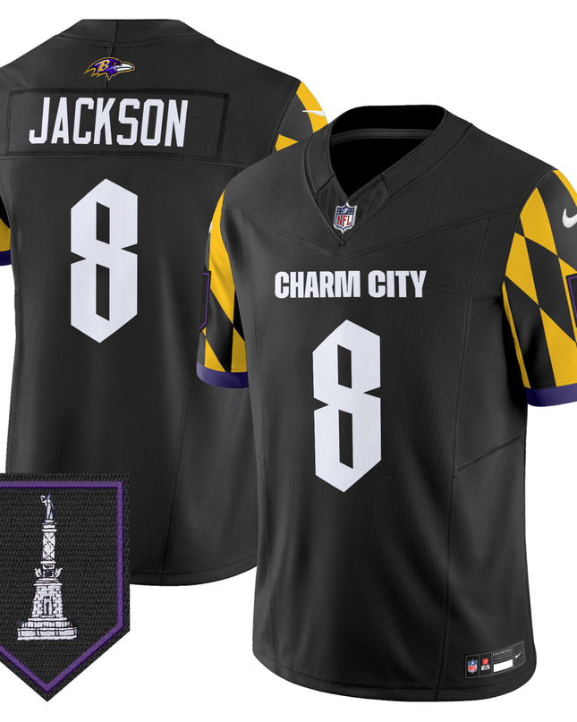 Men's Ravens City Edition Patch Vapor Limited Jersey - All Stitched