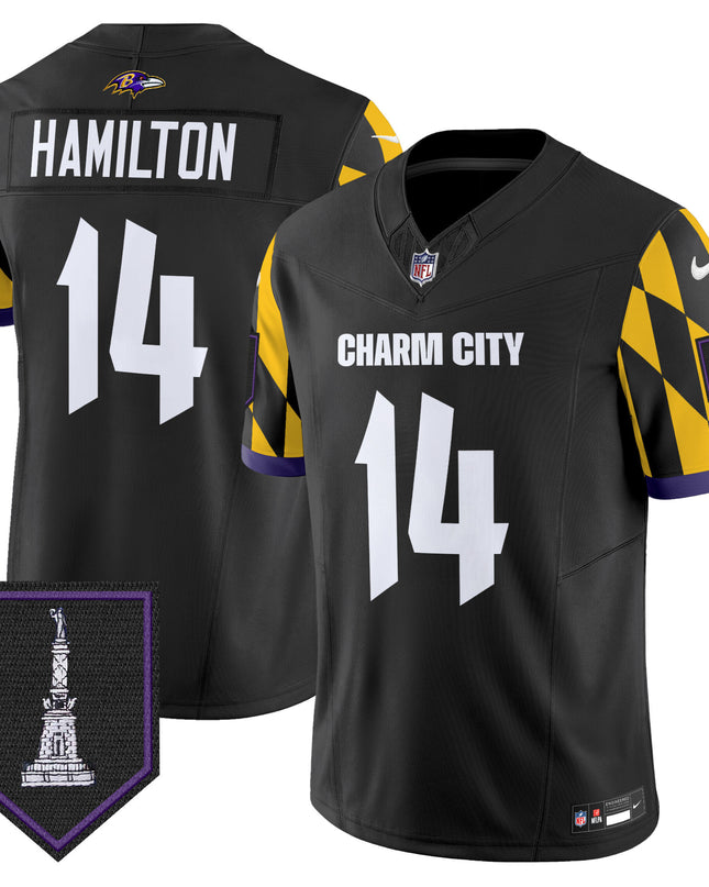 Men's Ravens City Edition Patch Vapor Limited Jersey - All Stitched