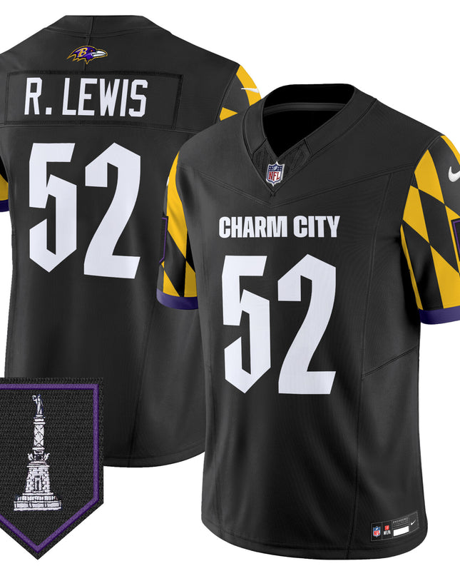 Men's Ravens City Edition Patch Vapor Limited Jersey - All Stitched