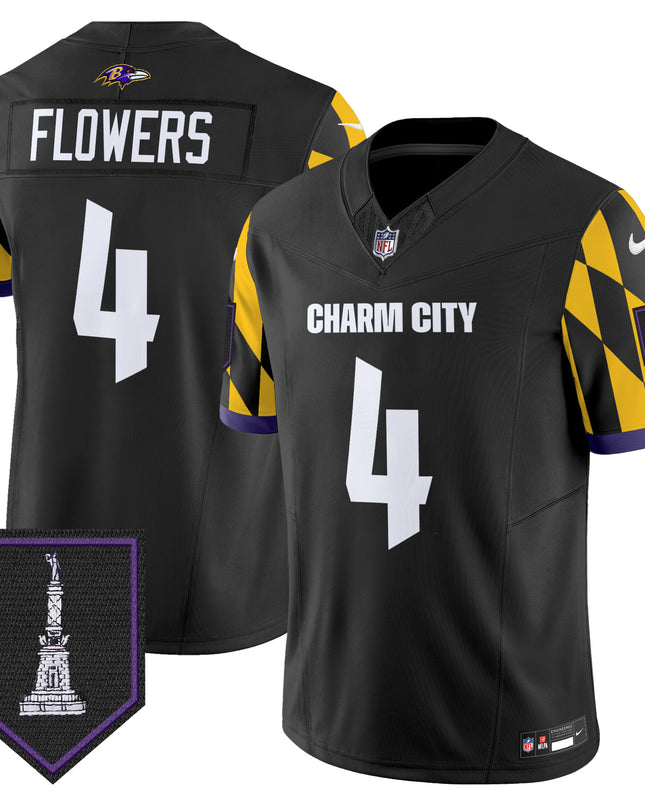 Men's Ravens City Edition Patch Vapor Limited Jersey - All Stitched