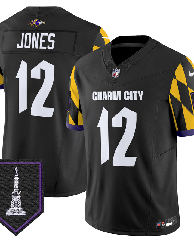 Men's Ravens City Edition Patch Vapor Limited Jersey - All Stitched