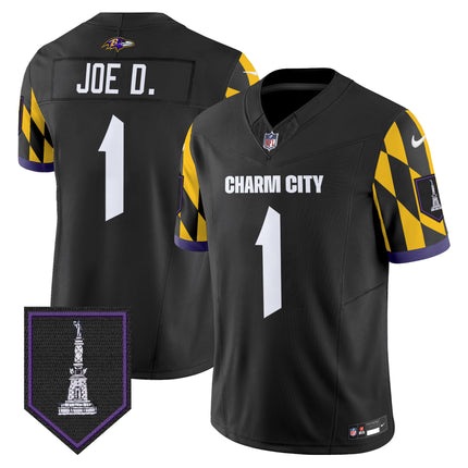 Men's Ravens City Edition Patch Vapor Limited Jersey - All Stitched