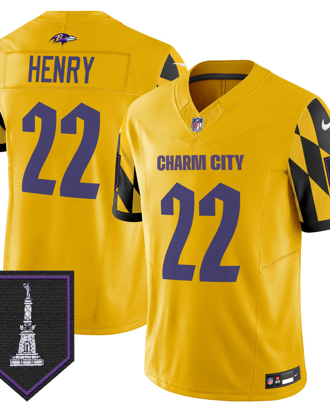 Men's Ravens City Edition Patch Vapor Limited Jersey - All Stitched
