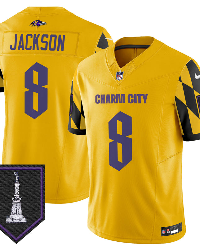 Men's Ravens City Edition Patch Vapor Limited Jersey - All Stitched