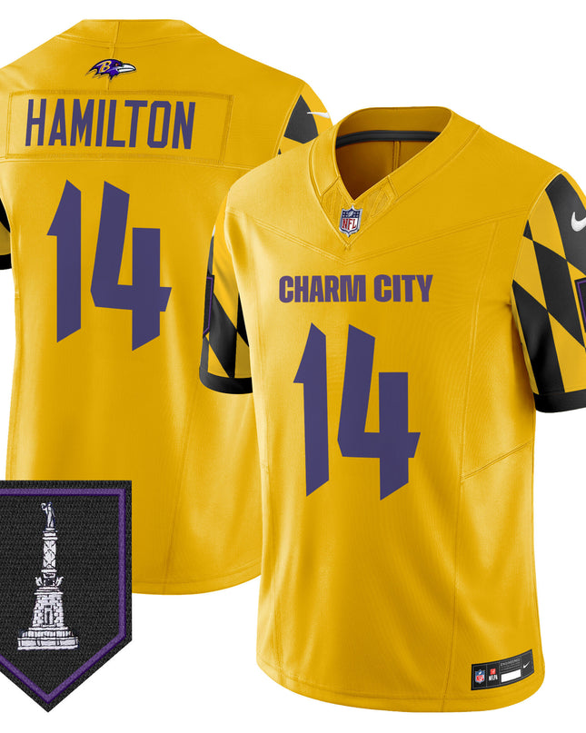 Men's Ravens City Edition Patch Vapor Limited Jersey - All Stitched