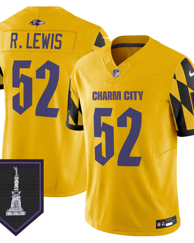 Men's Ravens City Edition Patch Vapor Limited Jersey - All Stitched