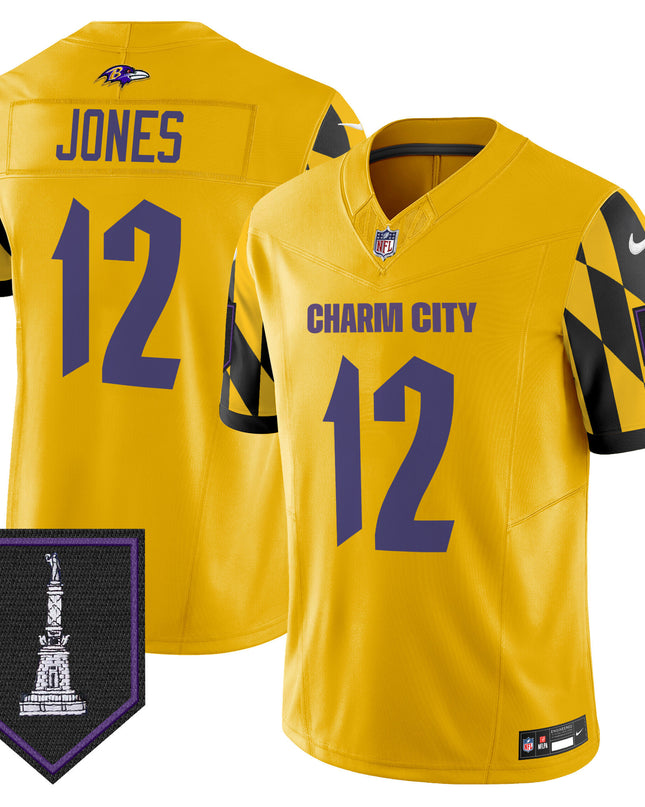 Men's Ravens City Edition Patch Vapor Limited Jersey - All Stitched