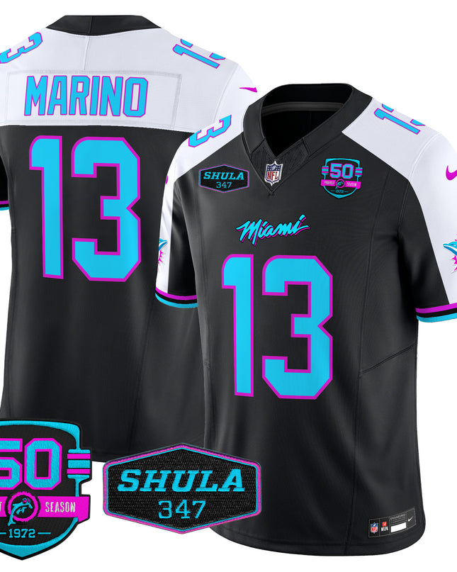 Men's Dolphins Miami Vice Vapor Limited Jersey V4 - All Stitched