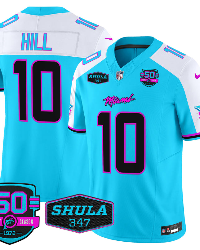 Men's Dolphins Miami Vice Vapor Limited Jersey V4 - All Stitched