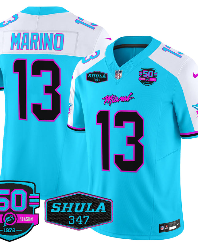 Men's Dolphins Miami Vice Vapor Limited Jersey V4 - All Stitched