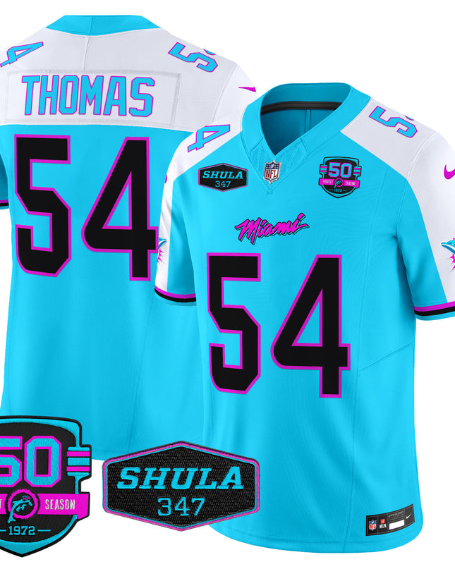 Men's Dolphins Miami Vice Vapor Limited Jersey V4 - All Stitched