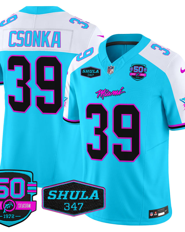 Men's Dolphins Miami Vice Vapor Limited Jersey V4 - All Stitched