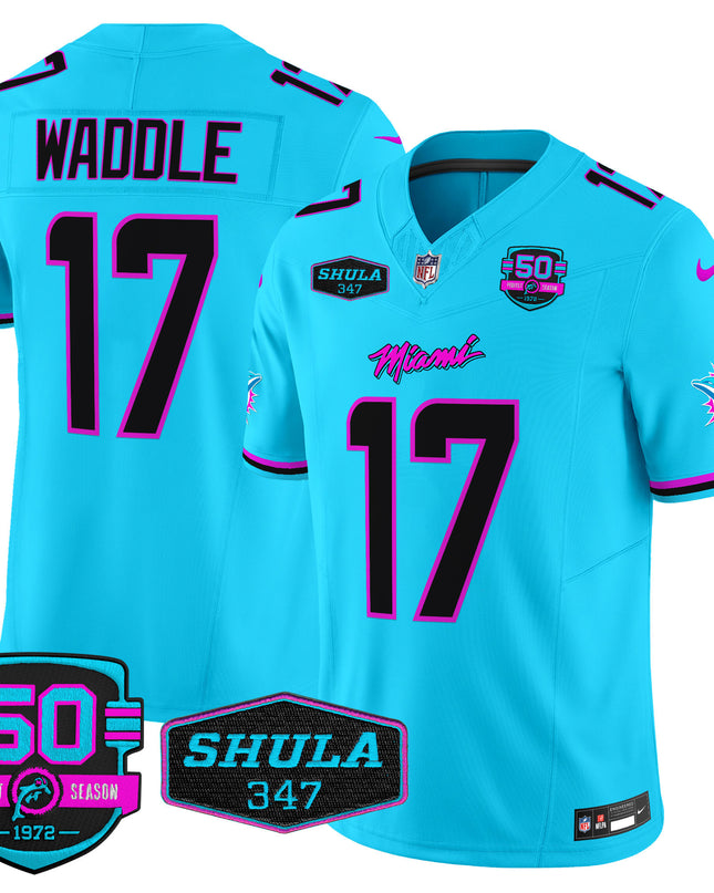 Men's Dolphins Miami Vice Vapor Limited Jersey V4 - All Stitched