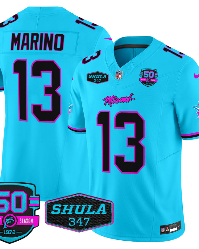 Men's Dolphins Miami Vice Vapor Limited Jersey V4 - All Stitched