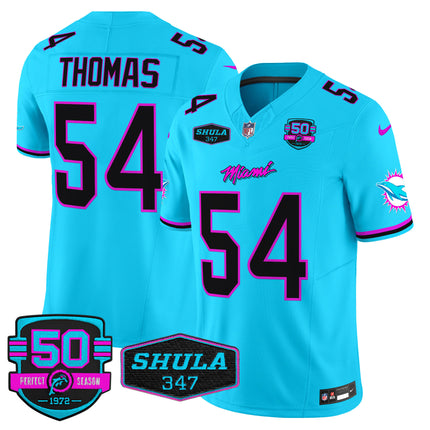 Men's Dolphins Miami Vice Vapor Limited Jersey V4 - All Stitched