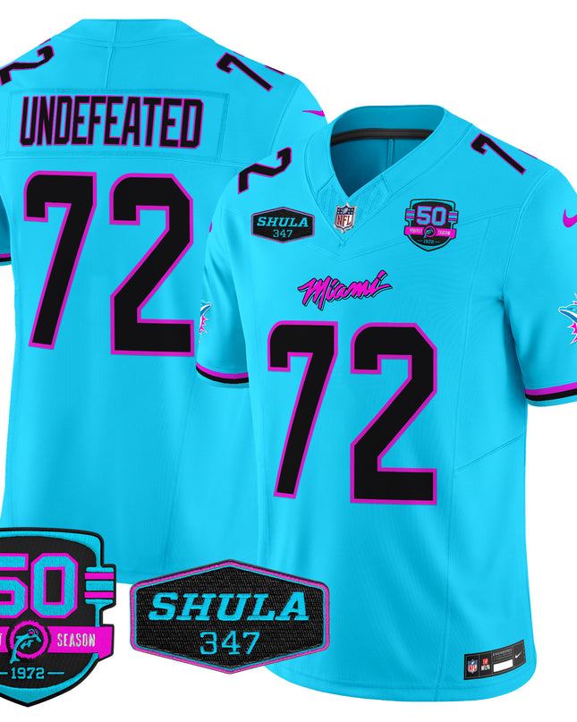 Men's Dolphins Miami Vice Vapor Limited Jersey V4 - All Stitched