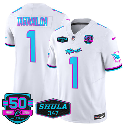 Men's Dolphins Miami Vice Vapor Limited Jersey V4 - All Stitched