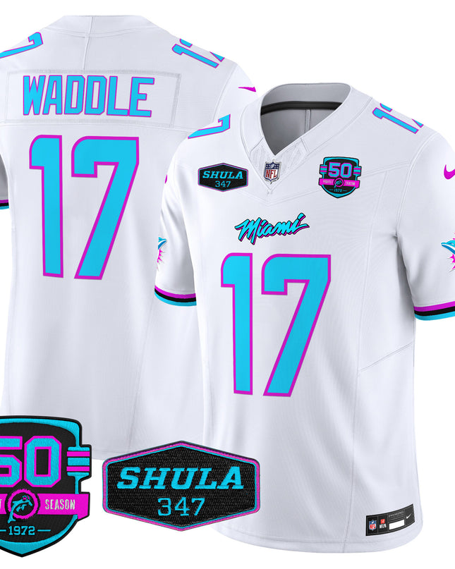 Men's Dolphins Miami Vice Vapor Limited Jersey V4 - All Stitched