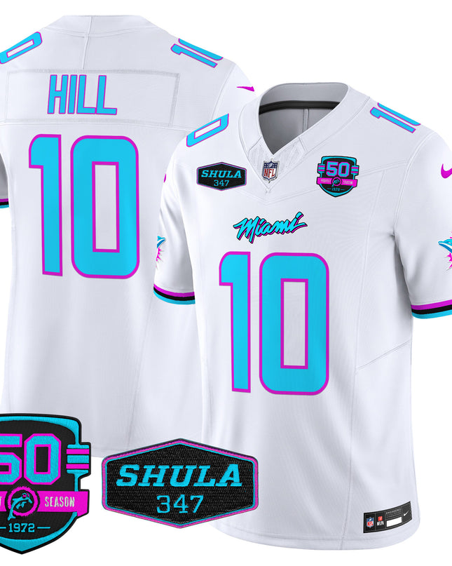 Men's Dolphins Miami Vice Vapor Limited Jersey V4 - All Stitched