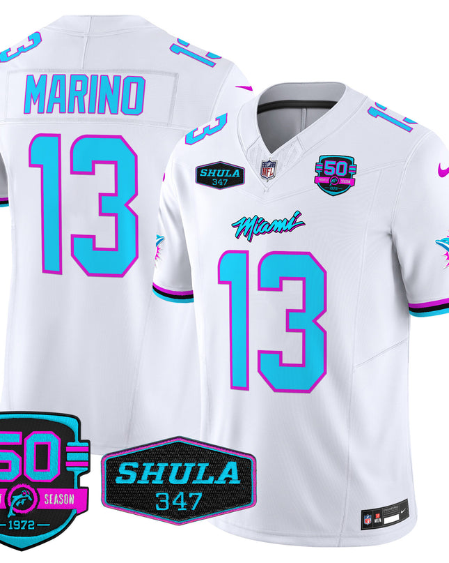 Men's Dolphins Miami Vice Vapor Limited Jersey V4 - All Stitched