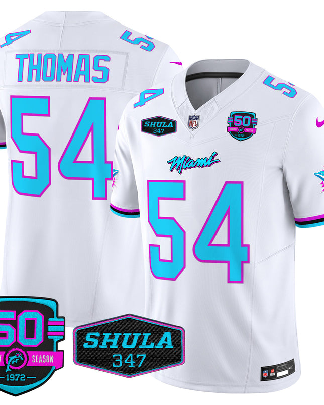 Men's Dolphins Miami Vice Vapor Limited Jersey V4 - All Stitched