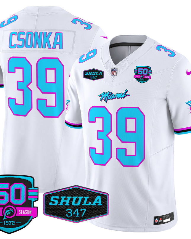 Men's Dolphins Miami Vice Vapor Limited Jersey V4 - All Stitched