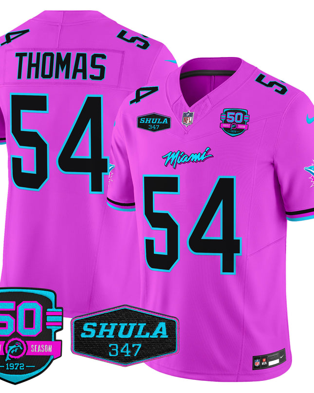 Men's Dolphins Miami Vice Vapor Limited Jersey V4 - All Stitched