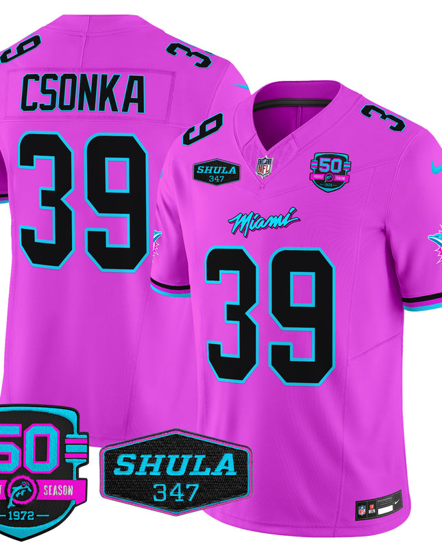 Men's Dolphins Miami Vice Vapor Limited Jersey V4 - All Stitched