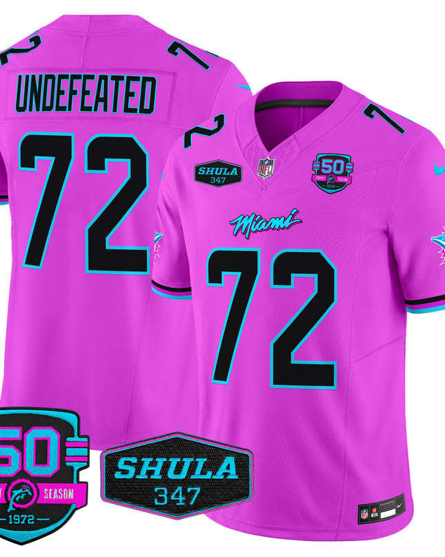 Men's Dolphins Miami Vice Vapor Limited Jersey V4 - All Stitched