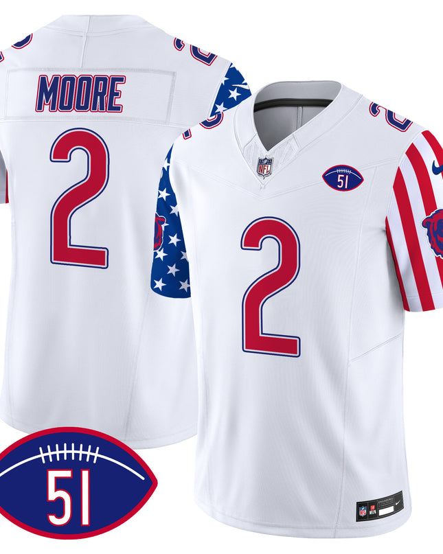 Men's Bears American Style Vapor Limited Jersey - All Stitched