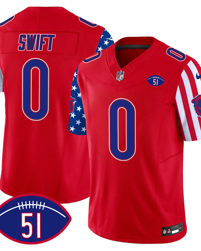 Men's Bears American Style Vapor Limited Jersey - All Stitched