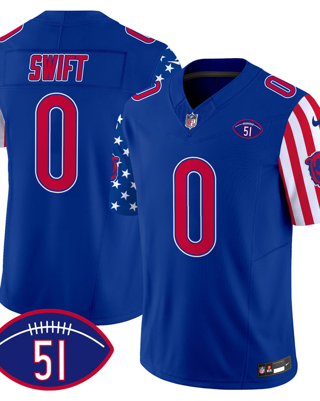 Men's Bears American Style Vapor Limited Jersey - All Stitched