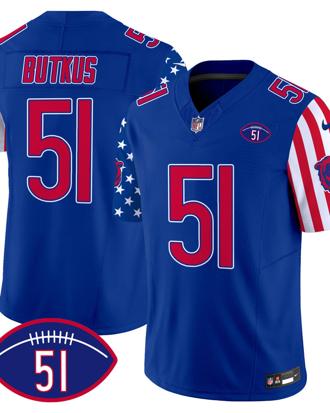 Men's Bears American Style Vapor Limited Jersey - All Stitched
