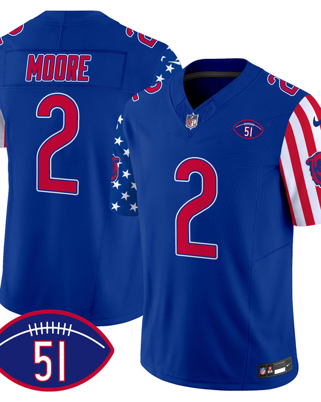 Men's Bears American Style Vapor Limited Jersey - All Stitched