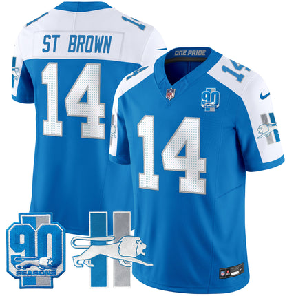 Men's Detroit Lion 1946 Throwback Vapor Limited Jersey - All Stitched