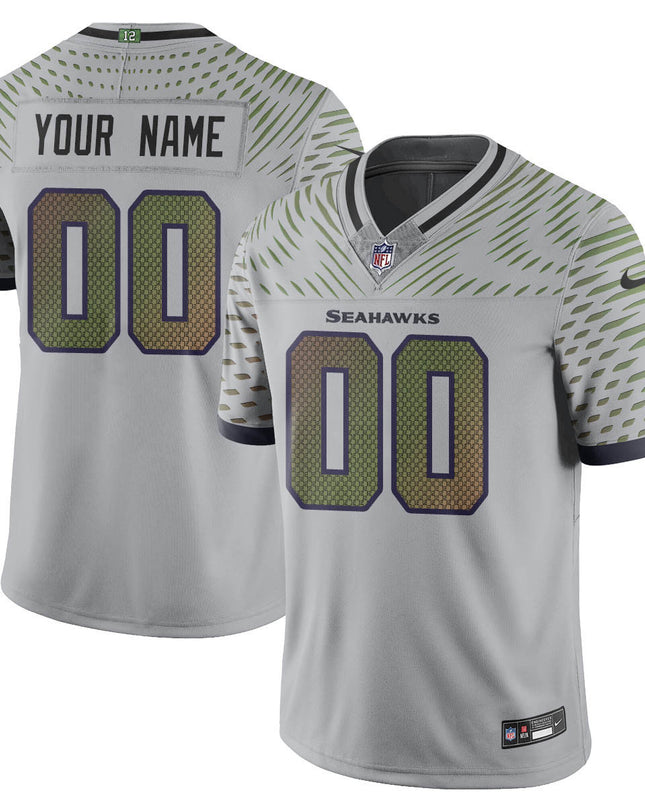 Seattle Seahawks F.U.S.E. Limited Rivalry Series Custom Jersey - All Stitched